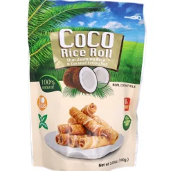 Coco Crispy Rice Roll Coconut 100g