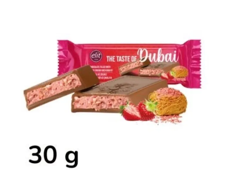 Dubai Choklad Jordgubb & Kadayif 30g Elit