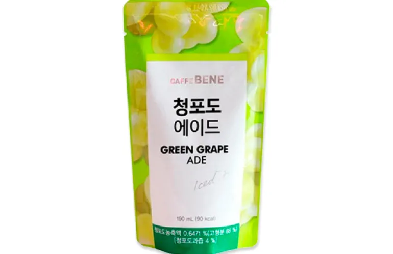 Green Grape Ade Pouch 190g Caffe Bene