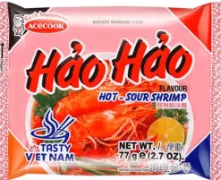 Hao Hao Nudlar Hot&Sour Räksmak 60g