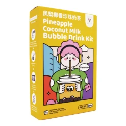 Instant Bubble Tea Kit Med Ananas & Kokossmak 3 Pack