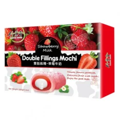 Mochi Jordgubb Mjölk Dubbel Fyllning 210g Bamboo House