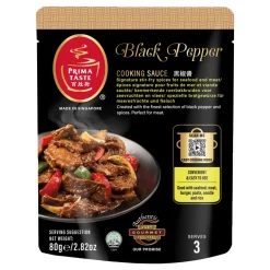 Svartpeppar Woksås 80g Prima Taste